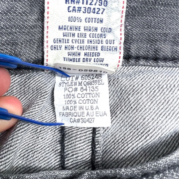 🚫SOLD!👖NWOT |•TRUE RELIGION•| Grey 'Ricky' Straight Leg Flap Pocket Jeans 34 - Picture 15 of 16